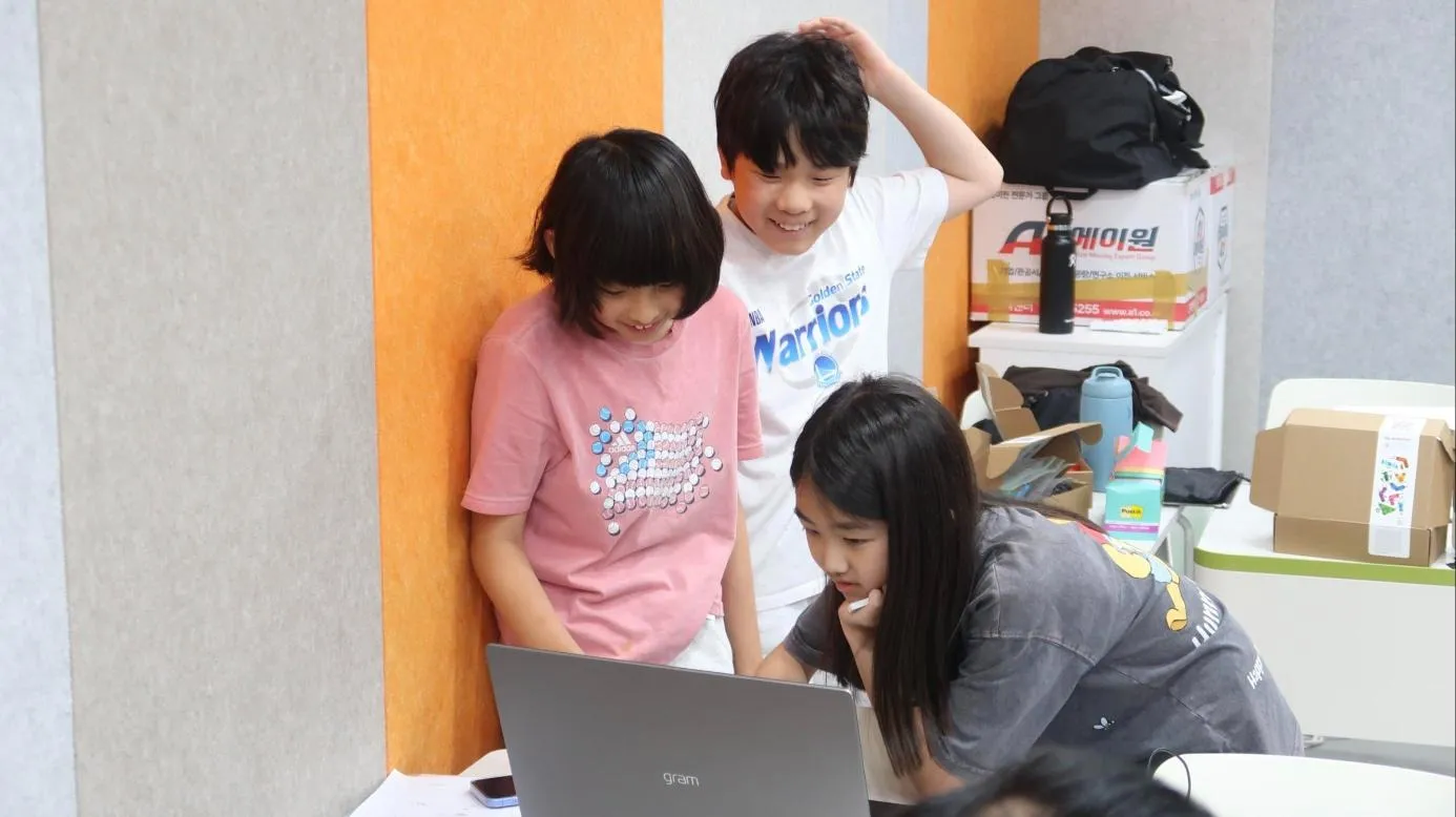 Students vibe-coding a game